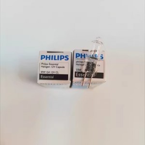 Philips Beads 12V10W G4 fuente de luz halógena tungsteno perlas microscopio proyector bombillas
